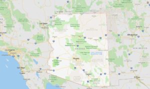 Google Map of the State of Arizona