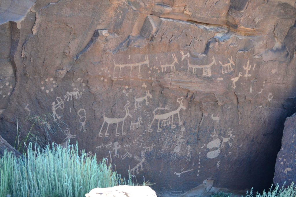 Traditional Native American petroglyph site on Twin Buttes Ranch in Arizona